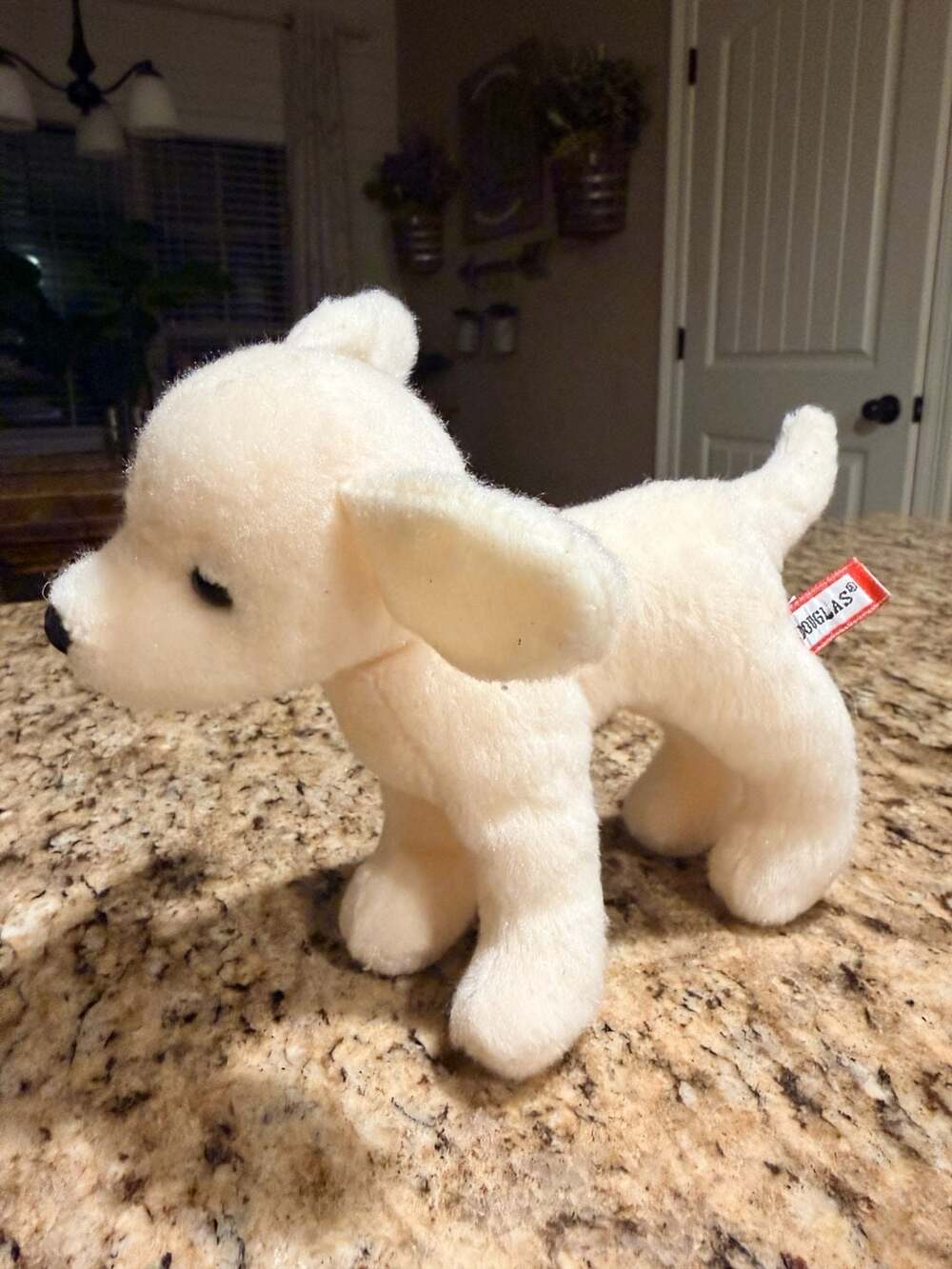 Douglas Cuddle Toy 8" White Labrador Puppy Plush Stuffed Animal
